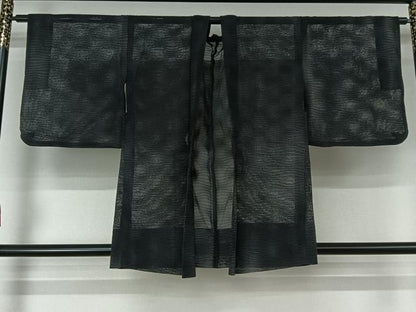 平和屋着物▽羽織 スリーシーズン 春夏秋 塵除け 紗 横段文 正絹 逸品 AABF5309jh
