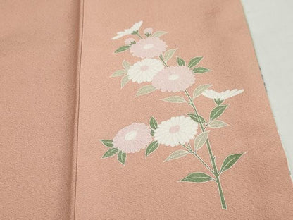 平和屋着物●京友禅作家　外池雅峰　訪問着　草花文　暈し染め　正絹　逸品　DABB0496ud