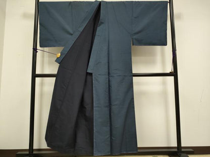 平和屋着物●男性 本場染大島紬 キングサイズ 亀甲柄 正絹 逸品 未使用 DABA8968du