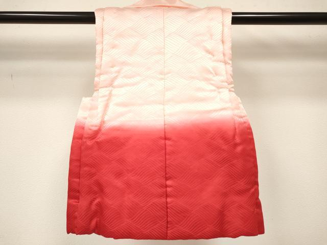 平和屋着物[]七五三　子供　女の子　被布　流水地紋　暈し染め　逸品　DABA3797ma