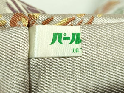 平和屋本店●極上　人間国宝　喜多川俵二・俵屋18代　有職織物　九寸名古屋帯　鳳凰　説明書付き　三越扱い　逸品　DZAB4250kh6