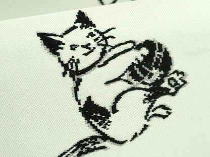 平和屋着物●極上　つけ帯　猫　楽器　逸品　DZAB4258kh6