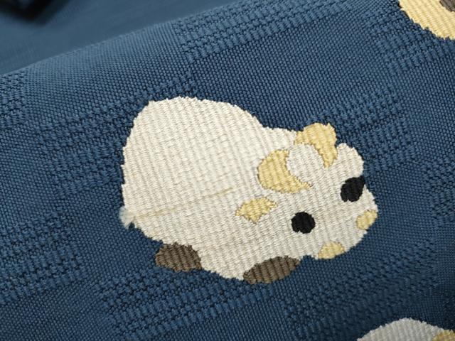平和屋着物●八寸名古屋帯 すくい織 十二支 正絹 逸品 CABC5258hy