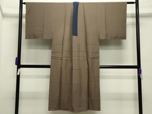 平和屋着物●男性 本塩沢 アンサンブル・長襦袢セット 蚊絣 正絹 逸品 CABC8012gh