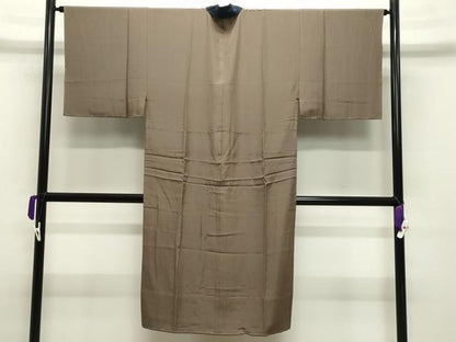 平和屋着物●男性 本塩沢 アンサンブル・長襦袢セット 蚊絣 正絹 逸品 CABC8012gh