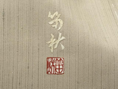 平和屋着物●蓑虫工芸作家 田尾笛秋 訪問着 紬地 童子遊び 正絹 逸品 未使用 DABB0659ud