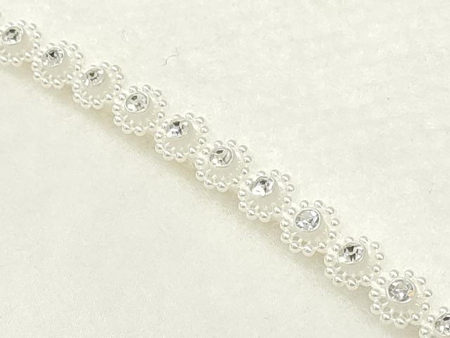 平和屋本店▼和装小物 綿帽子 婚礼 結婚式 花嫁 新婦 神前挙式 打掛 白 装飾 パール ラインストーン ケース付 逸品 DABA7778zzz