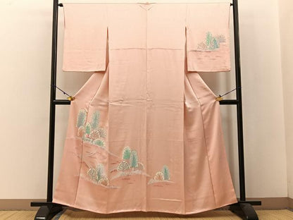 平和屋着物■訪問着 樹林風景文 やまと誂製 正絹 逸品 BAAW5211hj