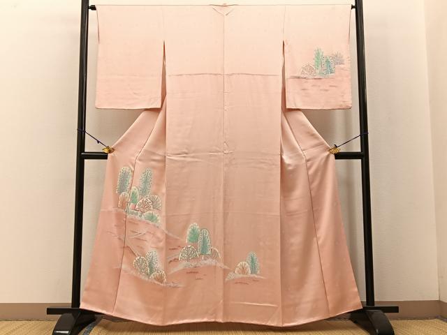 平和屋着物■訪問着 樹林風景文 やまと誂製 正絹 逸品 BAAW5211hj