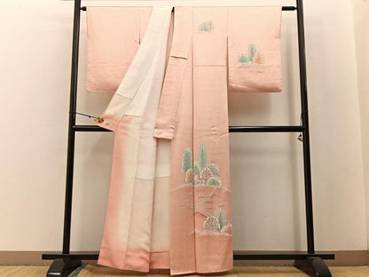 平和屋着物■訪問着 樹林風景文 やまと誂製 正絹 逸品 BAAW5211hj
