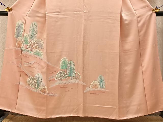 平和屋着物■訪問着 樹林風景文 やまと誂製 正絹 逸品 BAAW5211hj