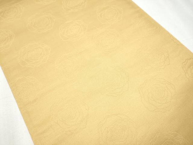平和屋着物●西陣 織姫ささき謹製 染色作家 草野一騎 六通柄袋帯 更紗花文 金銀糸 証紙付き 正絹 逸品 CABC5463hy