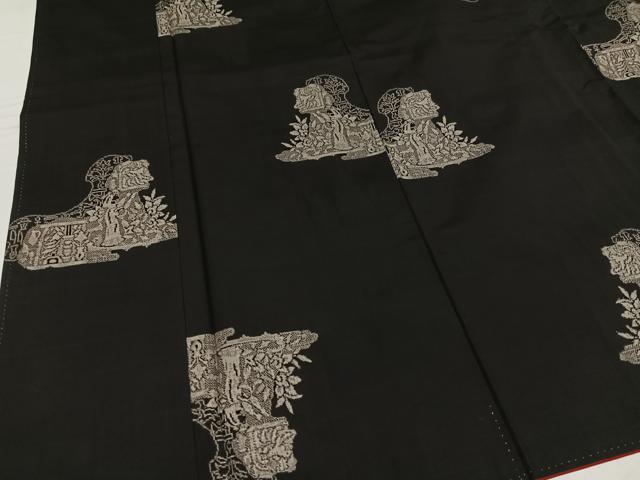 平和屋着物●本場大島紬 カタス9マルキ 地空き 総絣 オリエント花文 正絹 逸品 AABF6065ph
