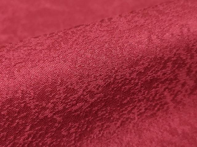 平和屋着物●パリコレクション ファッションモデル・デザイナー 山口小夜子 振袖 色無地 真紅色 正絹 逸品 DABA4640az