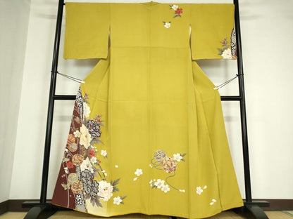 平和屋着物●訪問着 花毬文 金彩 正絹 逸品 DABA4675az