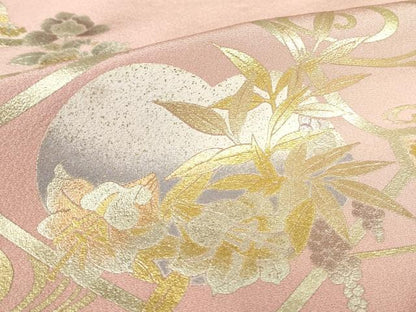 平和屋着物●金彩友禅 卓越技能者・名工・和田光正 色留袖 蜀江花文 金銀彩 さが美扱い 正絹 逸品 未使用 DABA4659az