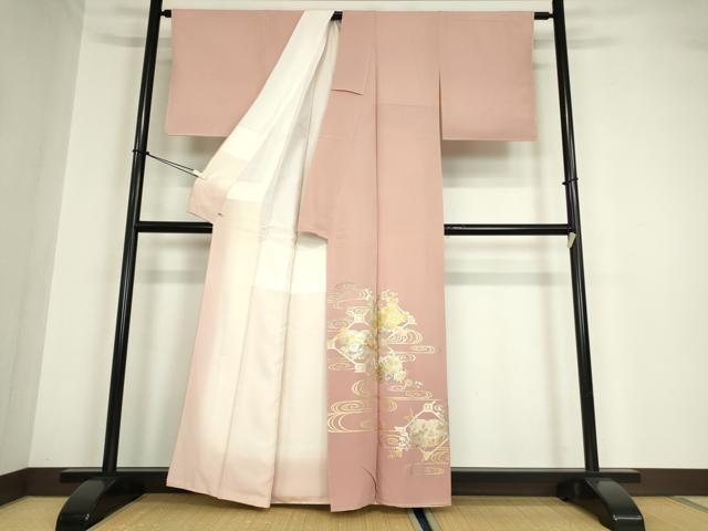 平和屋着物●金彩友禅 卓越技能者・名工・和田光正 色留袖 蜀江花文 金銀彩 さが美扱い 正絹 逸品 未使用 DABA4659az