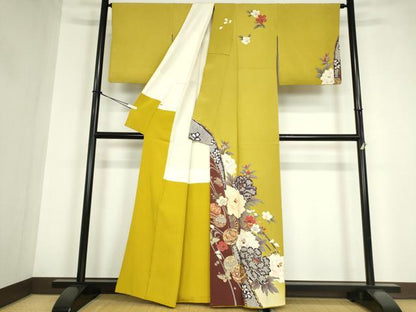 平和屋着物●訪問着 花毬文 金彩 正絹 逸品 DABA4675az