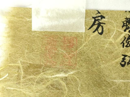 平和屋着物●上質な紬 斎藤織物工房謹製 絹天蚕糸 絣文 原富男 竹田省二 斎藤俊弘 証紙付き 正絹 逸品 未使用 DABA4719az