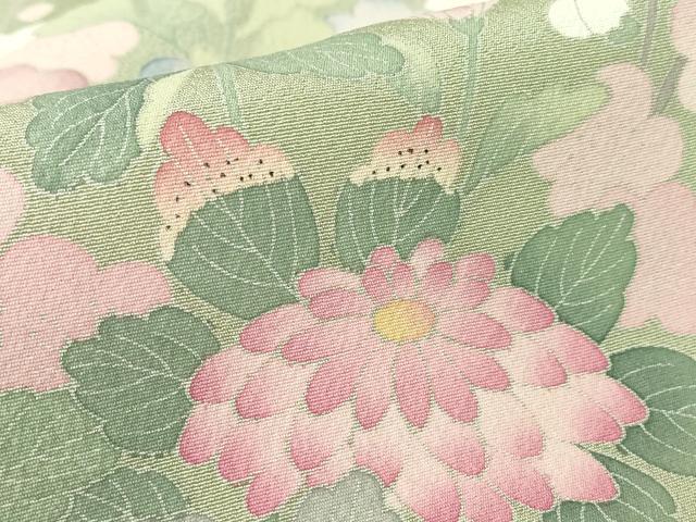 平和屋着物●訪問着 友禅 作家物 花松文 正絹 逸品 DABA4717az