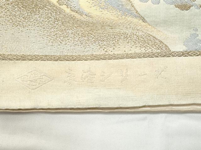 平和屋着物◎六通柄袋帯　京洛シリーズ　金閣　金銀糸　正絹　逸品　CABC3899fb