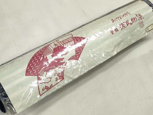 平和屋着物＊夏物　浴衣　反物　着尺　源氏物語　格子　古代菊　綿　逸品　未使用　DABA7856zzz