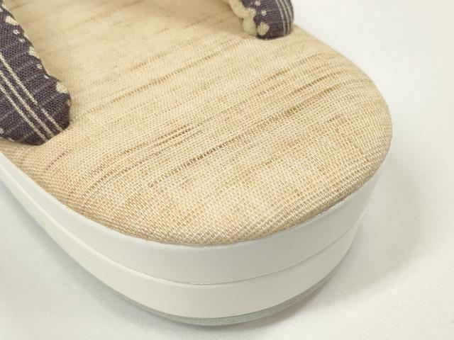 平和屋着物＊夏物　和装小物　草履　麻生地　23.5cm　逸品　未使用　DABA7923zzz
