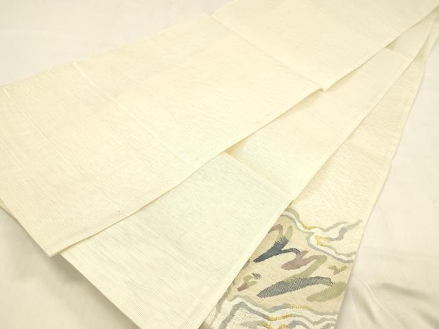 平和屋着物＊夏物 太鼓柄袋帯 抽象文様 金糸 正絹 逸品 DABB3560cm