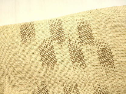 平和屋着物＊夏物　つけ帯　絣文様　共箱付き　麻　逸品　DABB3588cm
