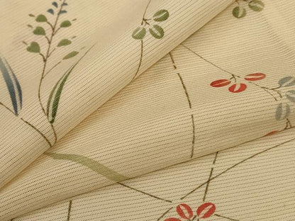 平和屋着物＊夏物 小紋 絽 萩文 正絹 逸品 AABF6825jd