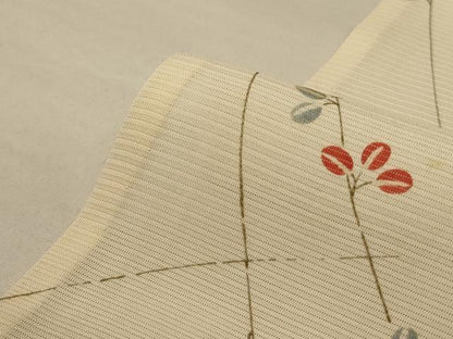 平和屋着物＊夏物 小紋 絽 萩文 正絹 逸品 AABF6825jd