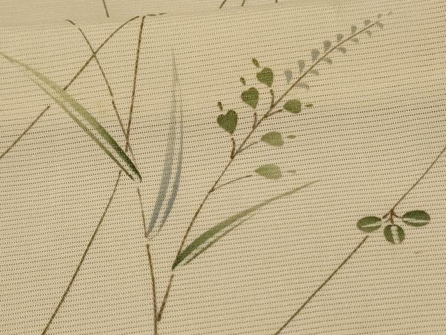 平和屋着物＊夏物 小紋 絽 萩文 正絹 逸品 AABF6825jd