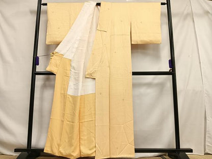 平和屋着物■上質な小紋 枝葉文 正絹 逸品 AABF6272oa