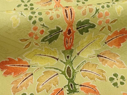 平和屋着物■上質な小紋 飾花文 正絹 逸品 AABE6489sx
