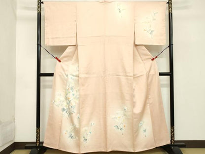 平和屋着物■訪問着 刺繍 草花文 暈し染め 正絹 逸品 DABB8853cd