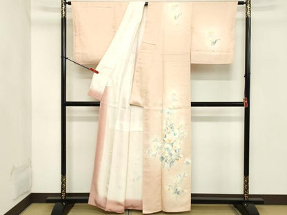 平和屋着物■訪問着 刺繍 草花文 暈し染め 正絹 逸品 DABB8853cd