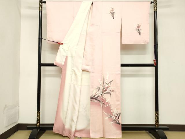 平和屋着物■訪問着 草花文 暈し染め 正絹 逸品 DABB8869cd