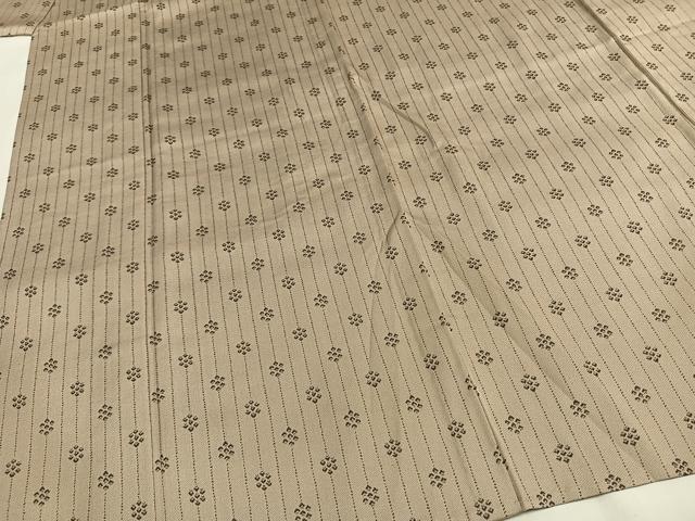 平和屋着物▽お召 単衣 間道 正絹 逸品 未使用 AABF5629fy