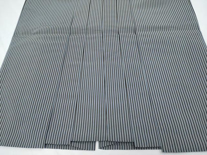平和屋本店●極上 男性 人間国宝 甲田綏郎 精好仙台平 馬乗り袴 縞 逸品 CYAA4545s6