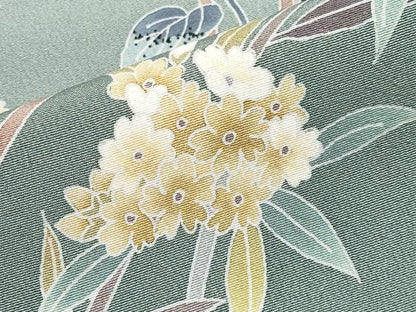 平和屋着物●極上　本加賀友禅作家　佐藤有季子　訪問着　枝花文　暈し染め　三越扱い　証紙付き　青藤色地　逸品　CYAA4551s6