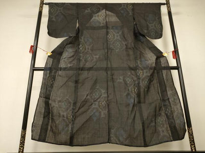 平和屋着物＊夏物 重要無形文化財 本場宮古上布 蜀江花文 苧麻 逸品 AABF6851jd