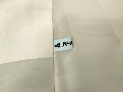 平和屋着物●訪問着　総刺繍　駒刺繍　正倉院更紗花唐草文　暈し染め　銀糸　ロング丈　正絹　逸品　AABF6618cs
