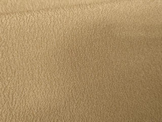 平和屋着物●洗える最高級着物 ＜英＞はなぶさ謹製 色無地 榛色 背抜き仕立て 洗える着物 未使用 AABF6619cs