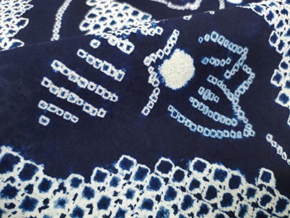 平和屋着物●極上 夏物 浴衣 有松鳴海絞 反物 着尺 花繋ぎ 綿 逸品 未使用 DZAA11716kh6