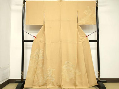 平和屋着物■訪問着 草花文 暈し染め 正絹 逸品 DABB8921cd