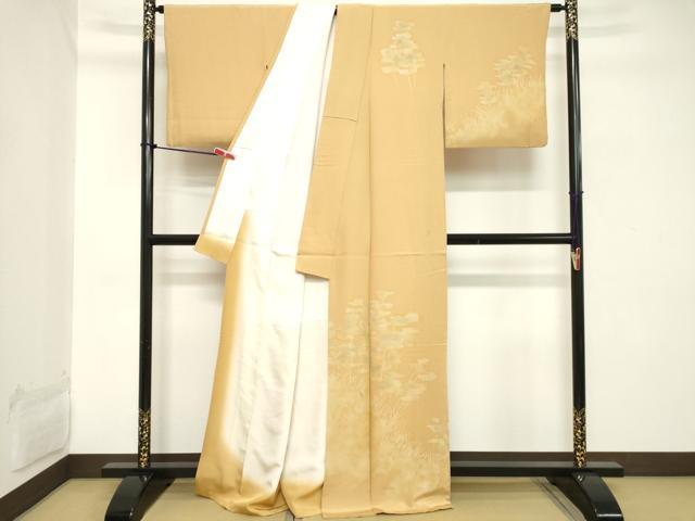 平和屋着物■訪問着 草花文 暈し染め 正絹 逸品 DABB8921cd