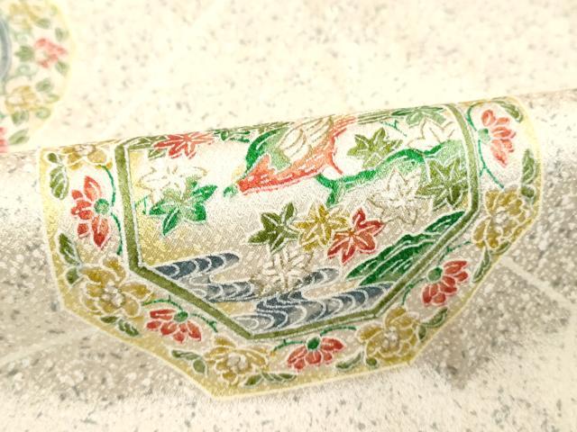 平和屋着物■上質な小紋 花鳥絵皿文様 正絹 逸品 DABB8974cd