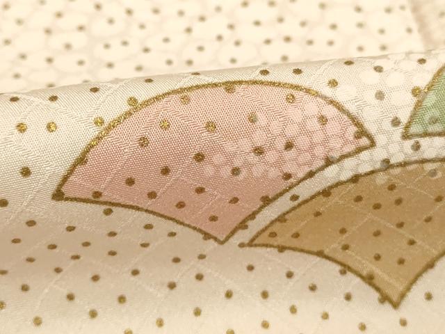 平和屋着物■上質な小紋 霞青海波 金彩 正絹 逸品 DABB8944cd