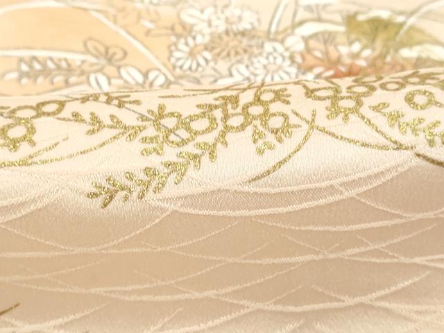 平和屋着物■上質な小紋 花蝶文 金彩 正絹 逸品 DABB8950cd
