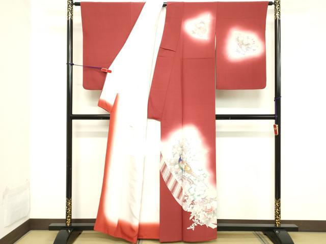 平和屋着物■訪問着 雉 暈し染め 正絹 逸品 DABB8948cd